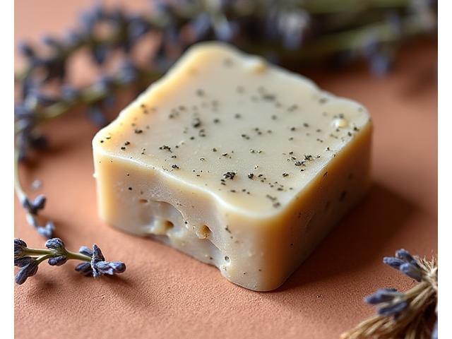 Savon Artisanal à l'Argile, une barre de savon naturelle avec des herbes